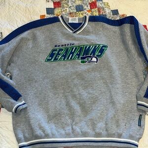 90s Lee Sport Seattle Seahawks sweatshirt embroidered mesh XL